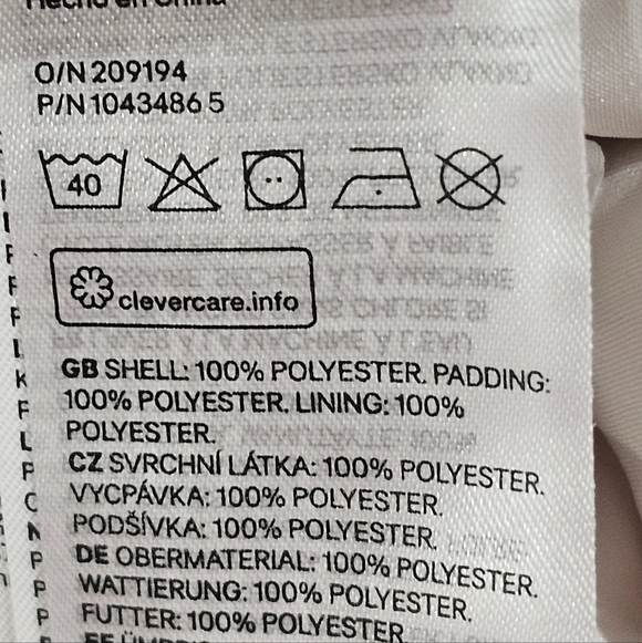 H & M Coat  Puffer  EUC Sz L - Picture 10 of 11